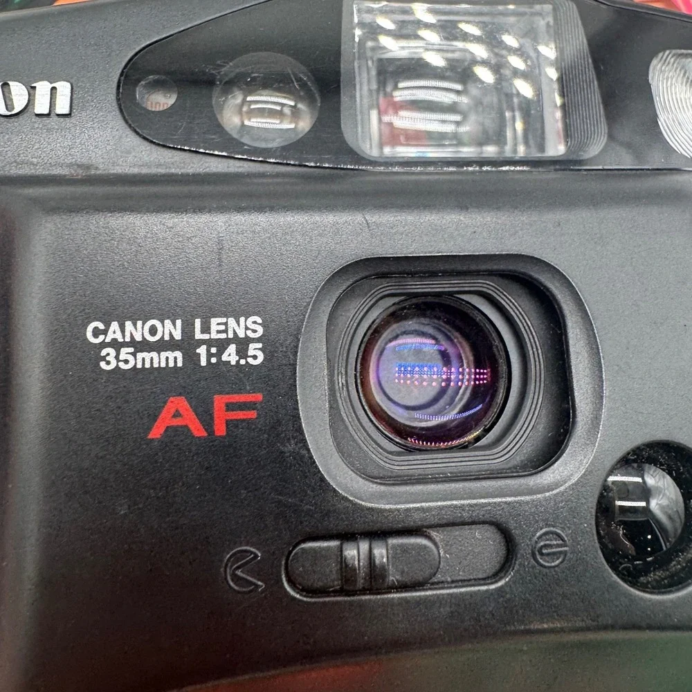 Canon Sure Shot Owl 35mm Film Camera Marlboro Edition AF 35mm 1:4.5 Case Strap